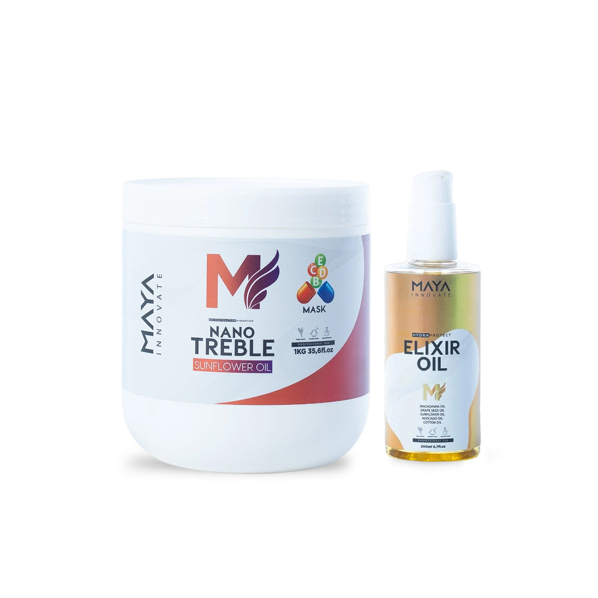 MAYA INNOVATE, High Moisturization Set; Intensive moisturization and care for damaged Hair.